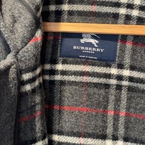 Women’s dark gray BURBERRY Size 10 Stadium Coat